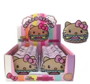 HELLO KITTY CANDY Sours Tin 12 CT YUM YUM BURGER (Wild Berry) - New