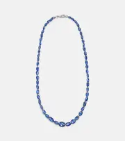 [Ileana Makri] Ileana Makri 18kt white gold beaded necklace with kyanite and diamonds One Size blue
