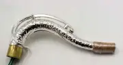 Handmade Silver plated SBA style hand hammered copper tenor saxophone neck 2024