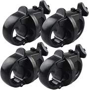PENIKOKO 4Pcs Bike Flashlight Holder Rotatable Torch Stand Clip Durable Cycling Flashlight Rack for Easy Hands Lighting Suitable for Bike Headlights and Safety Lights
