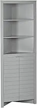 XXXDXDP Madison Tall Corner Cabinet, Gray