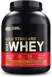 OPTIMUM NUTRITION Gold Standard 100% Whey Protein Powder, Chocolate Peanut Bu...