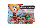Monster Jam, Official Monster Mutt Rottweiler Vs. Scooby Doo Color-Changing Die-Cast Monster Trucks, 1:64 Scale