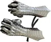 Medieval Nazgul Crusader Steel Gauntlet Armor Gloves