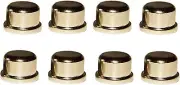 KastLite 1/2" Brass Plated Steel Finials | Die Cast Threaded 1/4-27 Shade Holder