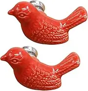 Vintage Ceramic Drawer Knob,Bird Shape Ceramic Knobs,Birds Art Cupboard Dresser Cabinet Knobs for Bathroom Kitchen