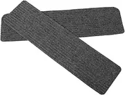 2Pcs Non Slip Self Adhesive Stair Mats Washable Non Skid Tread Pads for Steps Durable Grey Stair Carpets Easy to Clean and Reusable for Home Use