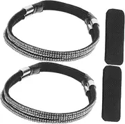 [TOGEVAL] 1 Pair High Heel Shoe Straps for Women Loose Elastic Heels Straps Durable and Practical Accessories with Rhinestones