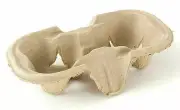 2 Cup Drink Cup Carrier, Cup Holder, Cup Carry Tray Biodegradable Pulp 100 Count