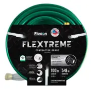 Flexon 5/8 in. x 100 ft. Contractor Grade Hose with Guard & Grip/ Green