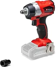 [Einhell] Power X-Change 215Nm Cordless Impact Wrench 1/2 Inch - 18V, Long-Lasting Brushless Motor, LED Light - TE-CW 18 Li Solo Impact Gun With 1/2" Bit Adaptor (Battery Not Included)
