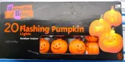 Vintage Halloween Kmart 20 String Lights Pumpkin Electrified-Terrified Flashing