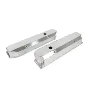 Long Bolt Fabricated Aluminum Valve Covers Clear Anodized for Chrysler Big Block