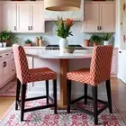 2 Pack, Leaf Terracotta Red Barstool Covers, Compatible with IKEA Henriksdal