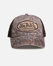 [VON DUTCH] Von Dutch Twill Camo Trucker Snapback Camo - Size ONE ONE Camo
