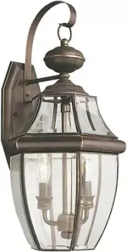 Generation Lancaster 3039-71 2-Light Outdoor Wall Light Antique Bronze