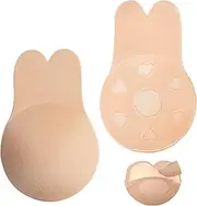 [YIZHIXIANGQ] Strapless Adhesive Bra, Invisible Strapless Bra, Adhesive Bra Push Up, Reusable, Silicone, Self-Adhesive Bra for Wedding Dresses, Evening Wear