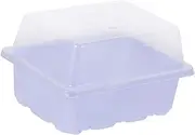 WEKADRIN 2 Pack Garden Starter Sprouter Tray Moisturizing Incubating Seedling Box Thicker Material and Ventilation Lid for Plant Propagati