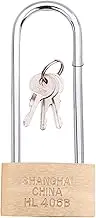 Portable Sturdy Rustproof Key Padlocks with 4 Key Long Shackles Weatherproof Lock for Gym Lockers Gate Garage Use Privacy Padlocks