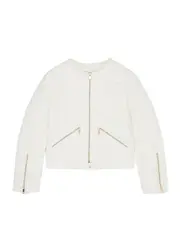 Moncler Kids Quilted Shell Jacket , Jacket, Kids Jacket, White 12 years