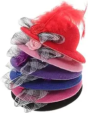 [LIFKOME] 6pcs Miniature Doll Hats Lightweight Decorative Caps for Doll Crafts Tea Party Accessories Safe and