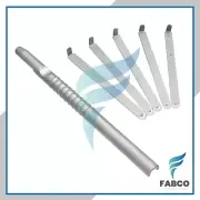 Bone Scraper Straight Hand Held Bone Grafting Instruments With 5 Blades