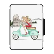 iPad Pro 12.9-inch (5th/6th gen) Impact Folio Case Vespa Rome Girl Fashion illustration iPad case