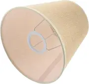 WRITWAA 1Pc Fabric Light, Desktop Round lamp Small Drum Lamp Shades, Lamp Shade Bedside Lamp Shade for Table Lamps Floor Lamps, Beige