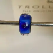 Trollbeads Blue Bubbles Glass Bead