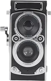 Vintage Digital Camera, Portable TLR Style Retro Point and Shoot Camera for Beginners Teens, 12MP 1080P, Auto Focus (128GB)