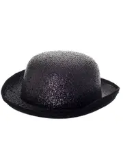 Sparkly Black Bowler Cabaret Costume Hat