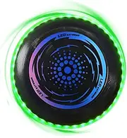 KBIBCK Luminous Frisbee, 27 cm Ultimate Frisbee with 49 LED Lights, Luminous Flying Disc, LED Frisbee Disc for Adults & Teenagers, LED Frisbe Luminous for Outdoor Lawn Beach (Green)
