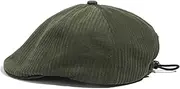 [Clakllie] Men's Newsboy Hat Classic Flat Cap Cotton Gatsby Ivy Golf Cabbie Hat Driving Cap Adjustable Duckbill Cap