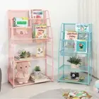 Kids Children Bookshelf Bookcase Book Toy Organizer Storage Display Steel Frame