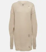 [MM6 Maison Margiela] MM6 Maison Margiela Alpaca-blend minidress AU 14 beige