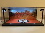 Baltimore Orioles Custom 2-card PSA & BGS display case with LED lights Baseball