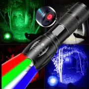 Multifunctional 4 in 1 LED Flashlight 4 Modes USB Rechargeable Torch Light US