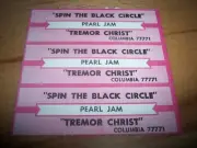 3 Pearl Jam Spin The Black Circle / Tremor Christ Jukebox Title Strips