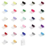 10 pcs 6" Tulle Fabric 25 Yd Roll Spool Wedding Bow Decoration Party Craft Tutu