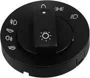 JECOMPRIS Car Headlight Switch Headlight Control Module Car Light Switch Plastic Black