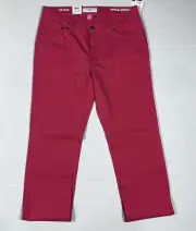 $198 New BRAX Chuck Modern Fit Men's Size 34x34 Hi-Flex Red 5 Pocket Pants