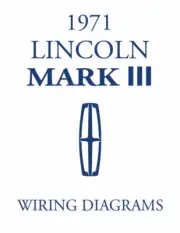 LINCOLN 1971 Continental Mark III Wiring & Vacuum Diagram Manual 71