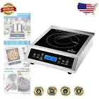 Professional Stainless Steel Induction Cooktop - 1800 Watts & Easy Cleanup