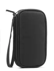 18cm*10.5cm Digital Accessories Storage Bag U Disk Flash Drive TF Memory Card Organizer Bag BLACK COLOR