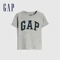 在飛比找蝦皮商城優惠-Gap 男幼童裝 Logo圓領短袖T恤-灰色(619213)