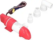 Low Profile Bilge Pump Stainless Steel Electric Automatic DC12V 360° Rotation Boats