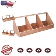Triple Nesting Box in Brown - Modern Wood Solution for House-Cats and Birds