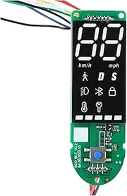 ZAPYVET for Xiaomi, for Scooter Accessories Main Board LED Display Dashboard, for Xiaomi, for Pro2 1S Electric Scooter Parts Electric Scooter Display Screen(1S Dashboard)