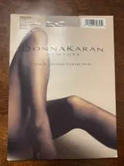 Donna Karan Matte Sheer Control Top Pantyhose Parchment Medium VTG 2000 NIP