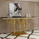 Modern Console Table Side Desk Acrylic Glass Top Entrance Entry Office Living AU